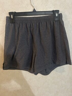 Soffe Dark Gray Elastic-Waist Athletic Shorts
